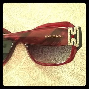Red Bvlgari Sunglasses